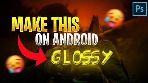 How to make glossy shiny text effect in PSCC android!. Make this on mobile