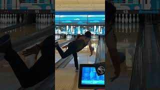 What 2 handed bowling looks like in slow motion #fyp #athlete #slowmotion #edit #bowlingvideos
