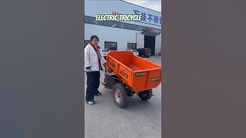 Self unloading trucks 🚒! Electric 3-wheeler Trolley #one machine for multiple uses saves time effort