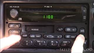 Ford Explorer How to Set Clock  fast 1995-2001