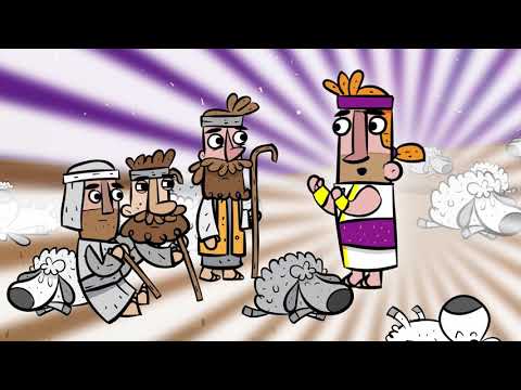 كارتون الكتاب المقدس للاطفال قصة الميلاد يسوع والرعاة فريق الكتاب المقدس
