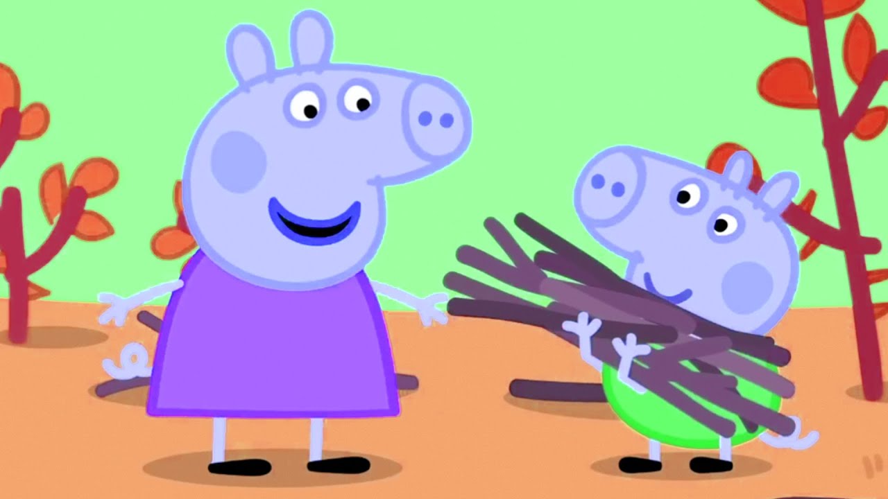Peppa Pig Twigs For The Campfire | Peppa Pig Remix Visual Effects 🐷