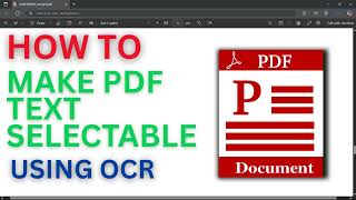 How to Make PDF Text Selectable Using OCR | Convert Scanned PDF to Editable Text Online for Free screenshot 5