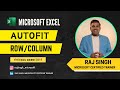 Excel quick tips autofit rows  columns with ease