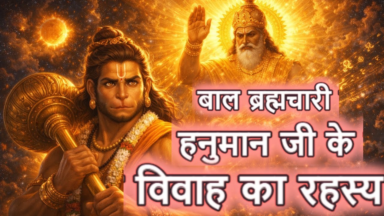 🔥बाल ब्रह्मचारी हनुमान जी का विवाह कैसे हुआ? |🔥सूर्यदेव और सुवर्चला की कथा | 