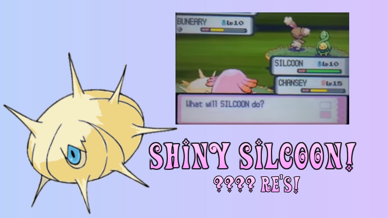 Shiny Silcoon in Pokémon Diamond after ???? Encounters!