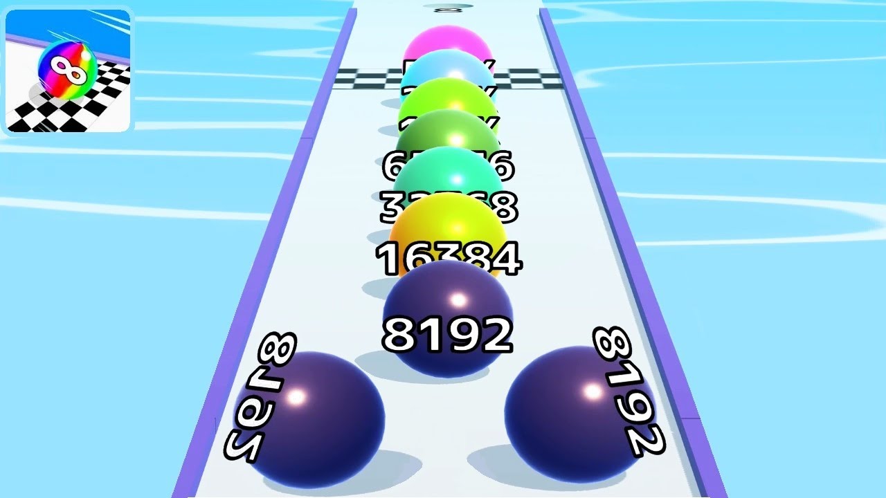 Ball Run Infinity Number Up To (128M, 256M, 512M, 1024M) ! All Levels ...