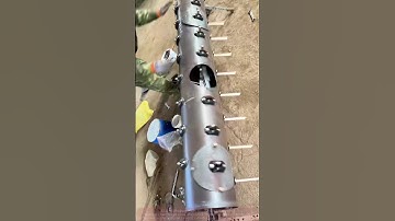 The Secret of Mechanical Processing: The Full Process of Bolt Tightening on a Large Metal Cylinder