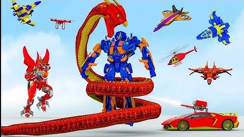 Snake Robot Train Transforming: Wars Robot Game 2022 - Android Gameplay