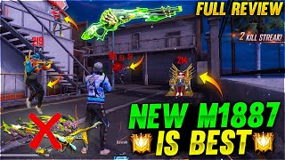New M1887 Skin Is BEST Full Review || bye bye mp40/m1014 -Garena free fire