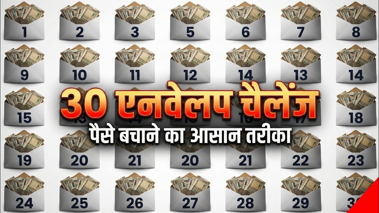 Envelope Saving Challenge | 30 Envelopes Saving Method | Easy Money Saving Trick in Hindi