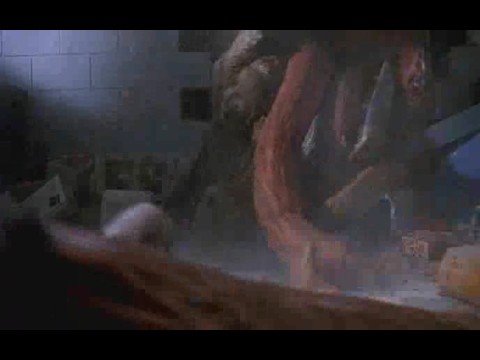 Tremors - Mr Keaton and reba shooting the basement...