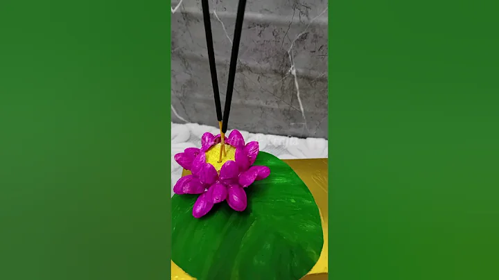 Diy pista shell crafts idea | lotus flower |incense holder #handcraft #diycraft @shasartcrafts7070