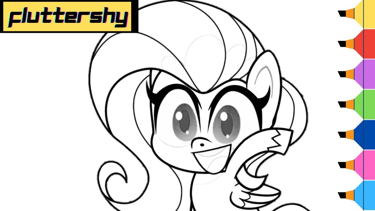 Desenho de My Little Pony Fluttershy para colorir