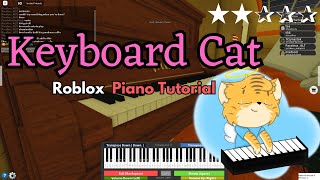 Keyboard Cat (EASY Roblox/Virtual Piano Tutorial) | SHEETS IN DESCRIPTION