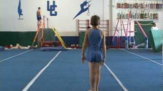 Roundoff backhandspring mistakes front view