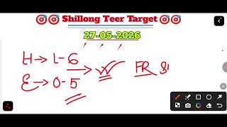 27/05/2026 Shillong Teer Common Number today | Shillong Teer Target Number Today