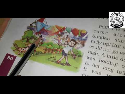 Std 1 English Literature Sundari Reading Explanation word meaning