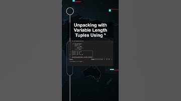 Unpacking with Variable Length Tuples Using * #ai #artificialintelligence #machinelearning #aiagent