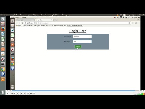 How to create login form in java using servlet and jsp in netbeans