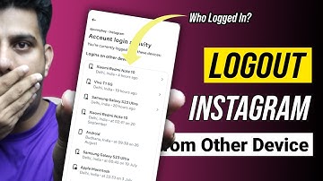 How to Log Out Instagram Other Devices