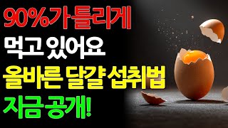 30년간 속았던 달걀 섭취의 진실, 이제 알려드립니다