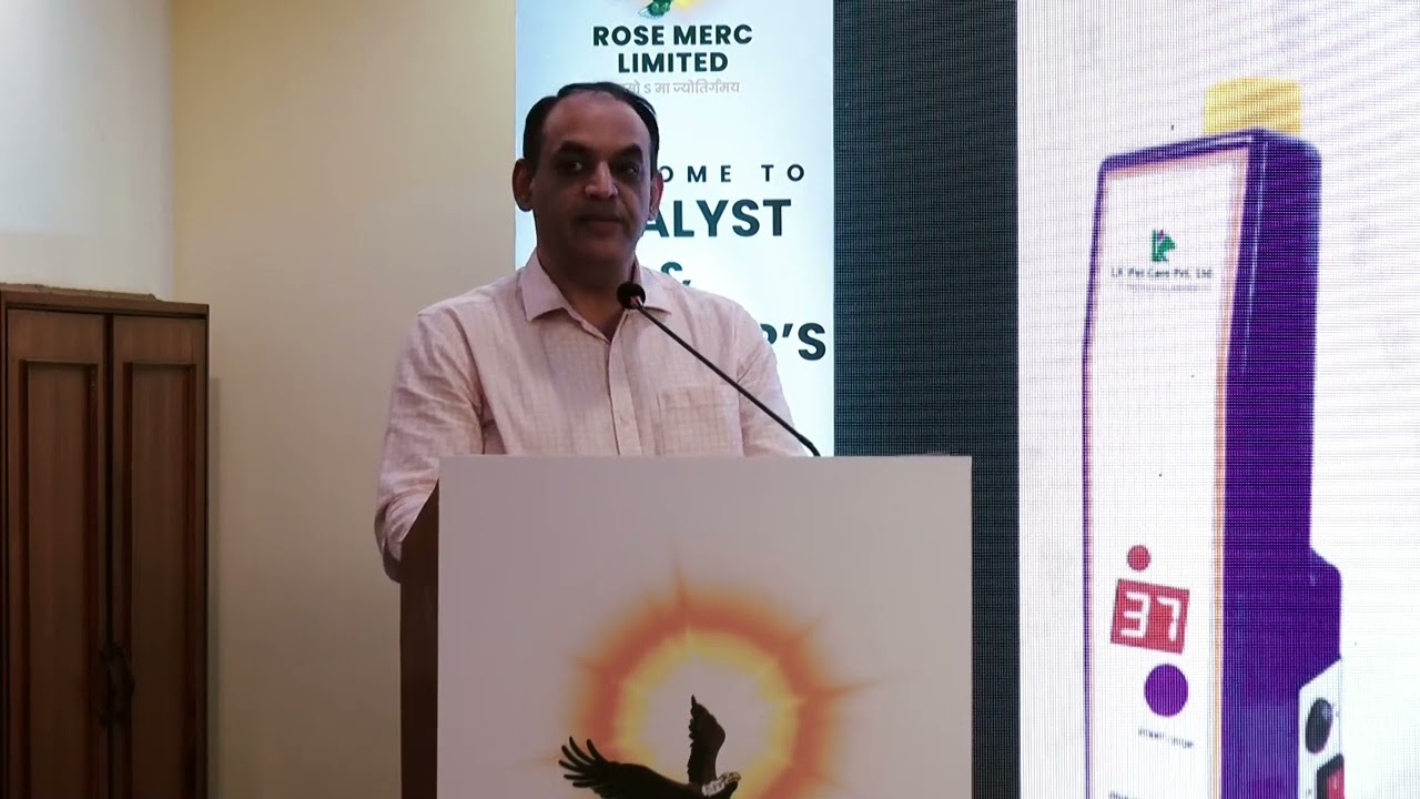 Rose Merc Investor & Analyst Meet 2024 | LK Vet Care Pvt. Ltd.(Sanjeev Latkar)