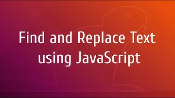 Find and Replace Text Using JavaScript