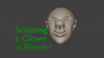Sculpting a Clown in Blender part 1
