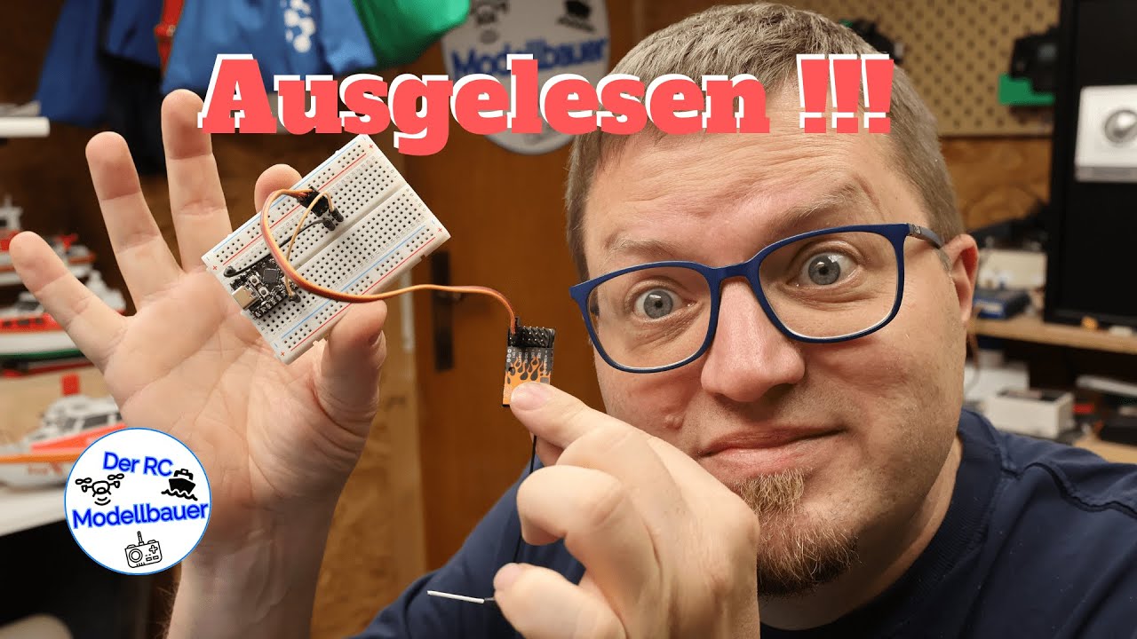 📡 ELRS Empfänger mit ESP32‑C3 🔗 CRSF Daten live auswerten