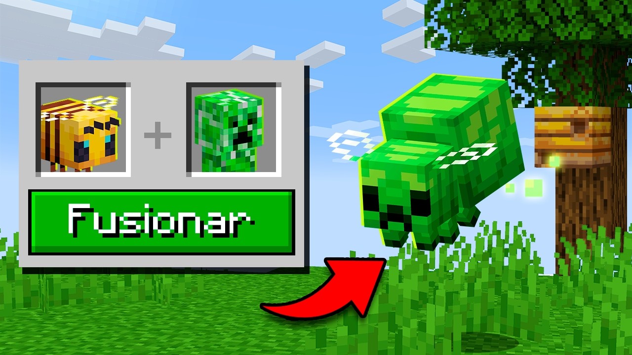 Minecraft, pero FUSIONÉ TODOS los MOBS #2