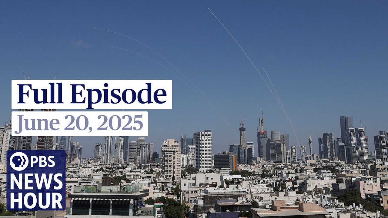PBS News Hour live episode, June 20, 2025