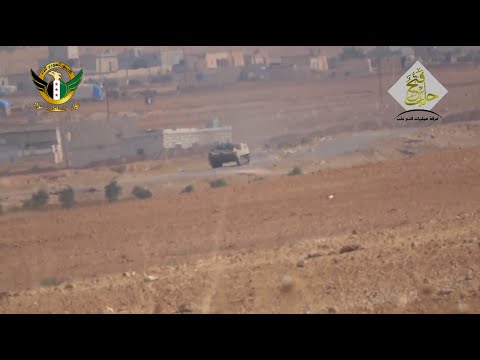 شام ريف حلب تدمير عربة عسكرية لقوات الأسد بصاروخ تاو على جبهة السابقية 23 10 2015