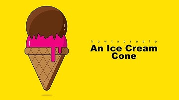 Draw with me 🎨 | How to create an ice cream cone🍦 | Adobe Illustrator | For Beginners 101