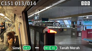 Download lagu [Retired ; KHI ATPM Mode Ops][SMRT] KHI C151 013/014 ~ EW3 Simei  → EW4 Tanah Merah