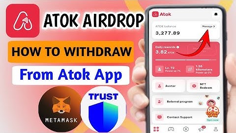 ♻️How To Withdraw From Atok App To Trust Wallet | Atok App Se Trust Wallet Main Withdraw Kaise Kare