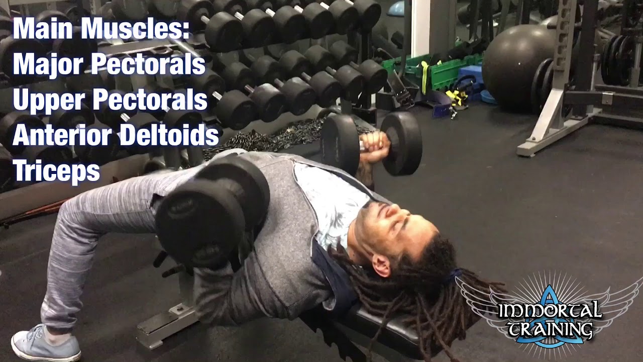 DB Chest Press with Shoulder Rotation - YouTube
