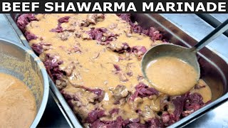 How To Marinade Beef Shawarma || Beef Shawarma Recipe