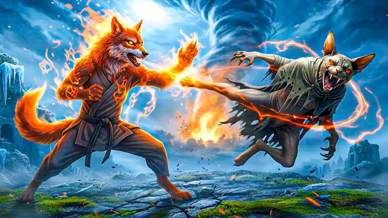 ФИНАЛЬНАЯ БИТВА С ГНУСНЫМ КОТОМ МАРСИКОМ! Полный фильм Хаски Бандит