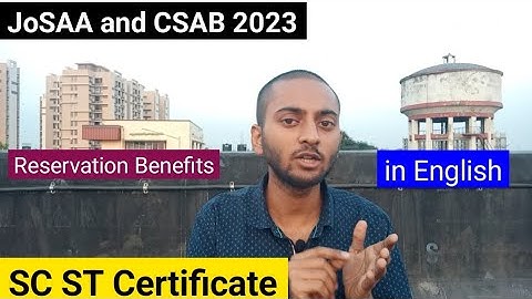 SC ST For Josaa Counseling. SC ST Certificate for CSAB and JOSAA 2023. How to get reservation #josaa