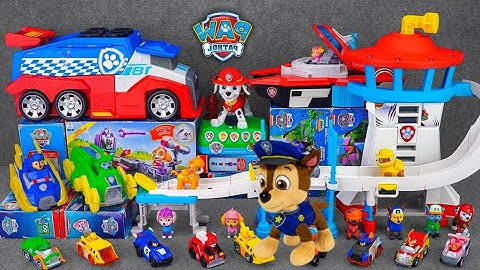 Unboxing PAW Patrol Mobile Pit Stop Team Vehicle Playset | Cat Pack Adventure Bay Rescue Set