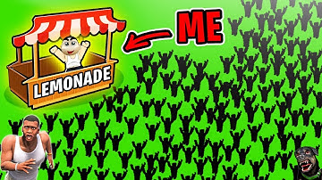 SHINCHAN MAX Level in IDLE LEMONADE TYCONE with CHOP & FRANKLIN | Noob vs Pro vs Hacker