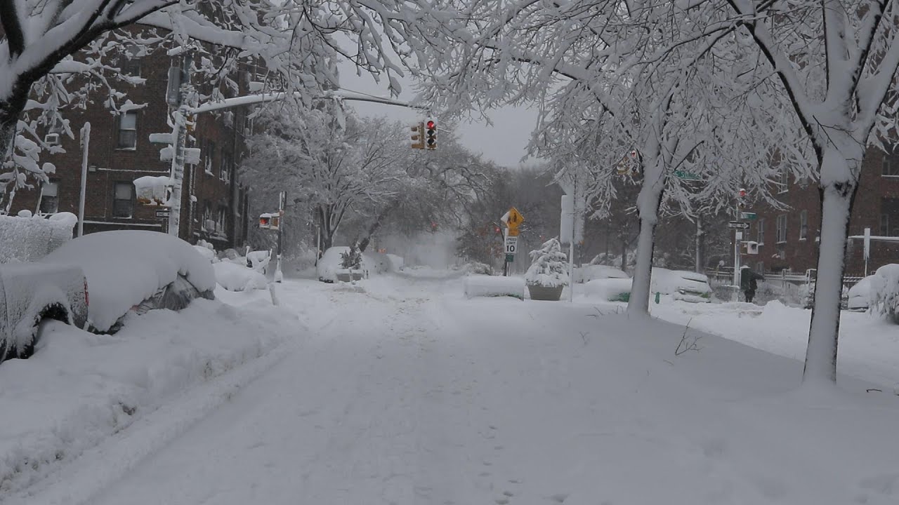 New Yorkers still dealing with massy snowstorm but Gen Z very happy with snowfall,,