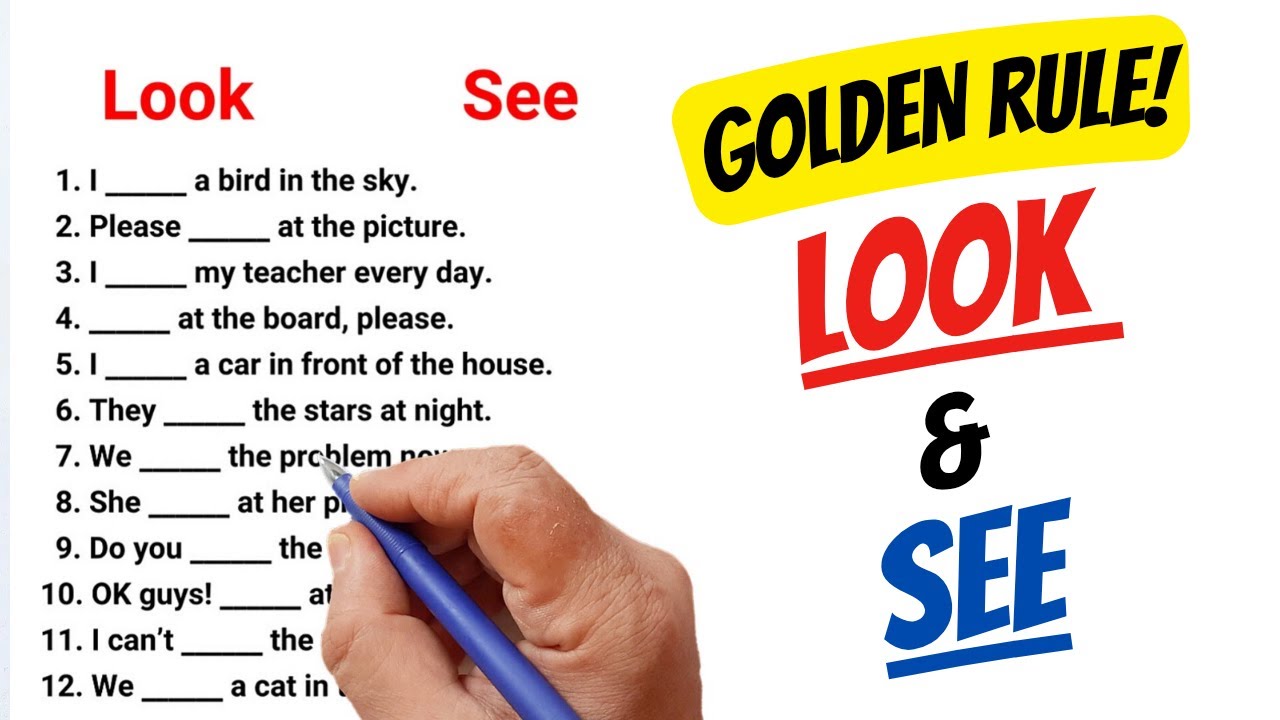 Learn English | Look vs See | Quick Grammar Quiz 👀🎯