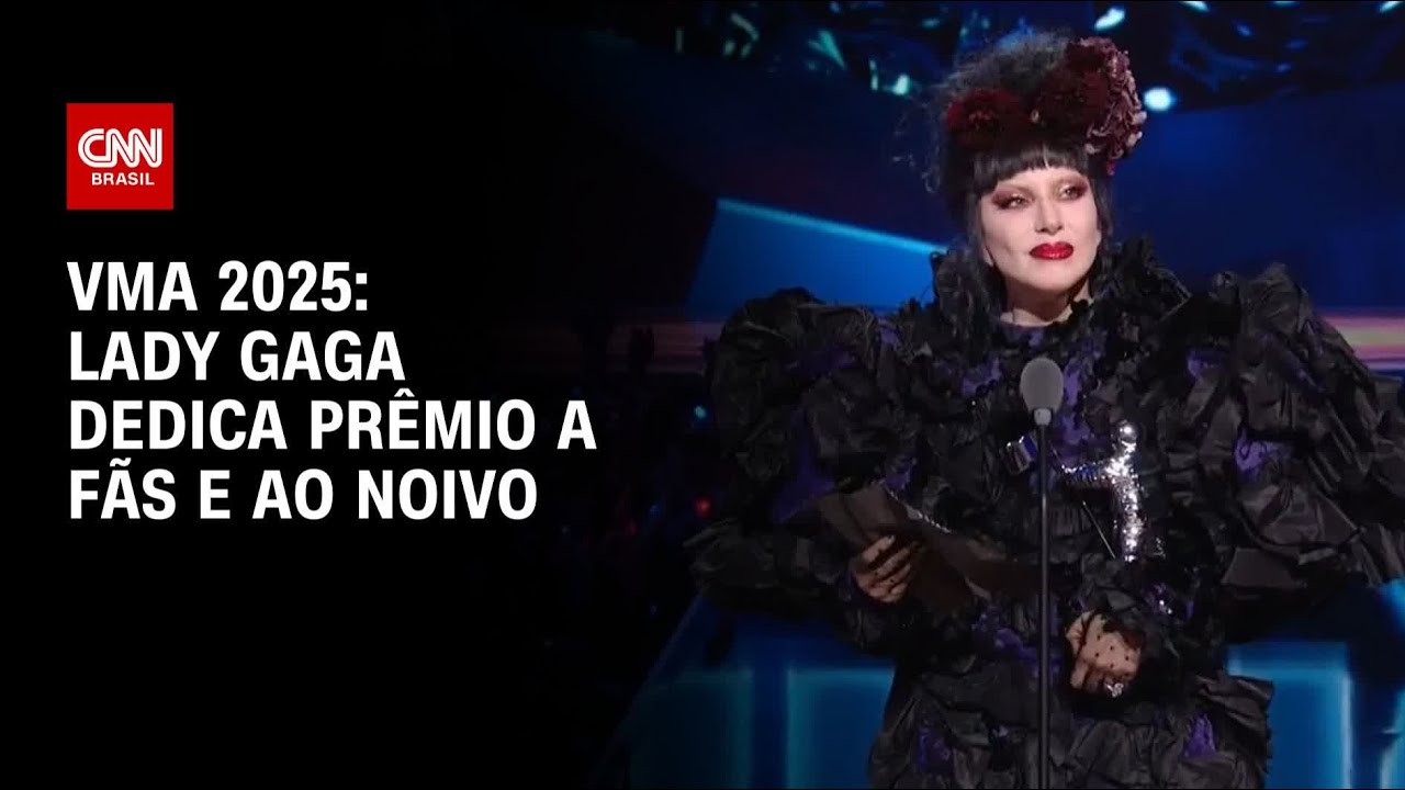 VMA 2025: Lady Gaga é a grande vencedora da noite e dedica prêmio a fãs e ao noivo | LIVE CNN