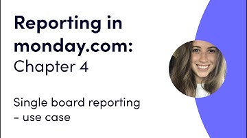 Reporting in monday.com: Ch 4 - Single board reporting - use case | monday.com webinars
