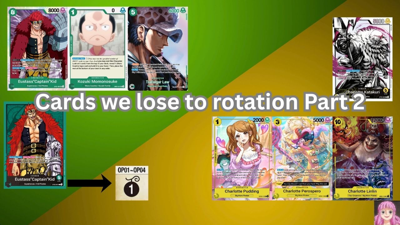OPTCG Block Rotation! What relevant Green & Yellow Cards do we Lose ...