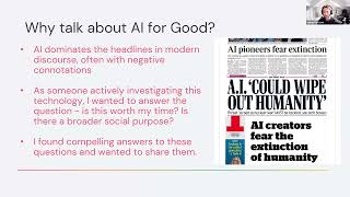 AI for Good: Solving Problems in Climate, Health and Disaster Management