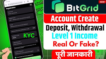 Bitgrid Account Create | Bitgrid Kya Hai | How to Deposit Bitgrid Account | Bitgrid Real Or Fake