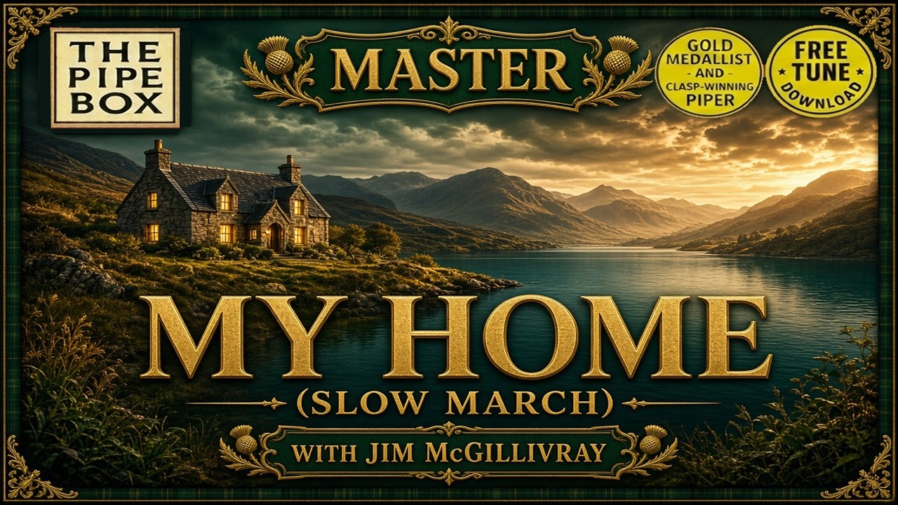 Watch Master “My Home” (Slow March) – Bagpipe Tutorial with Jim McGillivray | Free Sheet Music on YouTube Watch Master “My Home” (Slow March) – Bagpipe Tutorial with Jim McGillivray | Free Sheet Music on YouTube